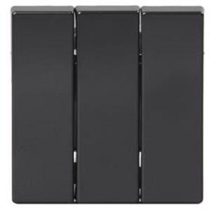 Фото ABB Impressivo 2TKA000514G1 Клавиша тройная (антрацит)