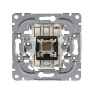 Фото ABB Impressivo 1061.01 Выключатель одноклавишный (2 доп. клеммы, 16 А, механизм, с/у)