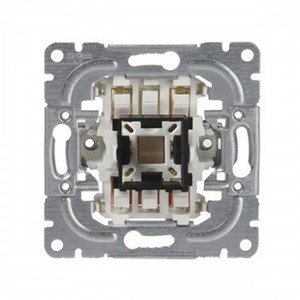 Фото ABB Impressivo 2TKA000201G1 Переключатель одноклавишный перекрестный (2 доп. клеммы, 16 А, механизм, с/у)