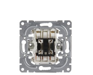 Фото ABB Impressivo 1065.00 Выключатель двухклавишный (16 А, механизм, с/у)