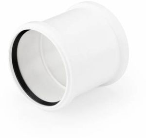 Фото Rehau Raupiano Plus 11215841001 Муфта двухраструбная с уплотнительным кольцом (Ø 75 мм, полипропилен)