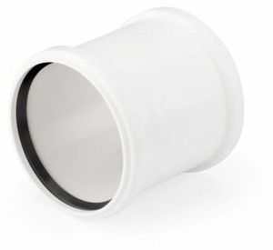 Фото Rehau Raupiano Plus 11233541001 Муфта надвижная с уплотнительным кольцом (Ø 90 мм, полипропилен)