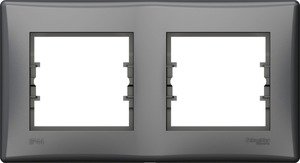 Фото Schneider Electric Sedna SDN5810660 Рамка 2-постовая (горизонтальная, алюминий)