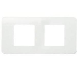 Фото ABB Stylo 2272.1 BA Рамка 2 поста (горизонтальная, белая)