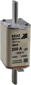 Фото КЭАЗ 144691 Вставка плавкая OptiFuse NH1-100-400AC-0-gG-УХЛ3