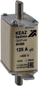 Фото КЭАЗ 144619 Вставка плавкая OptiFuse NH00-160-400AC-0-gG-УХЛ3