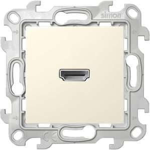 Фото Simon 24 Harmonie 2411094-031 Розетка HDMI (HDMI, "мама", под рамку, скрытая установка, слоновая кость)