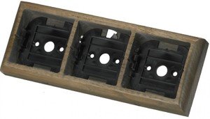 Фото Simon 73 Loft Plump 73630-236 Рамка 3-постовая (седой дуб)