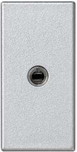 Фото Simon Connect K123B-8 Розетка AV (1 модуль, Jack 3.5, под рамку, скрытая установка, алюминий)
