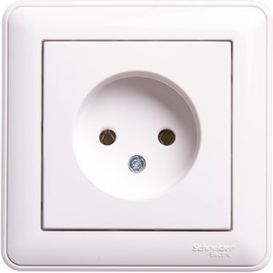Фото Schneider Electric W59 RS16-153-18 Розетка (16 А, в сборе, с/у, без з/к, белый)