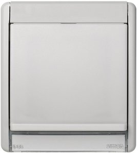 Фото Simon 44 Aqua 4400036-102 Рамка 1 пост (полупрозрачное окно, серый)