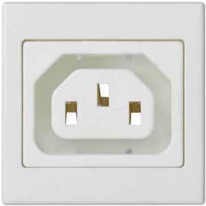 Фото Simon Connect K306A-9 Адаптер с гнездовым разъемом С13 (белый)