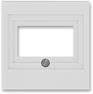 Фото ABB Levit 2CHH290040A4016 Крышка для информационной розетки (USB/VGA/HDMI, cерый/белый)