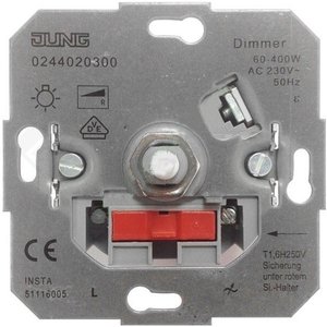 Фото Jung ECO Profi 5544.03VEINS Светорегулятор роторный (400 Вт, механизм, скрытая установка)