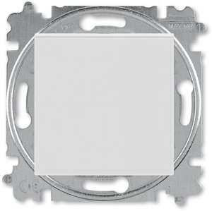 Фото ABB Levit 2CHH590745A6016 Переключатель перекрёстный одноклавишный (10 А, под рамку, скрытая установка, серый/белый)