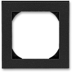 Фото ABB Levit 2CHH015510A4063 Рамка 1-постовая (55х55, для механизмов BJE, антрацит/дымчатый чёрный)
