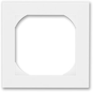 Фото ABB Levit 2CHH015510A4003 Рамка 1-постовая (55х55, для механизмов BJE, белый/белый)