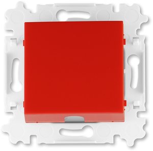 Фото ABB Levit 2CHH480034A6065 Вывод кабеля (под рамку, с/у, красный/дымчатый черный)