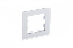 Фото Schneider Electric AtlasDesign Nature ATN330101 Рамка 1-постовая (матовое белое стекло)