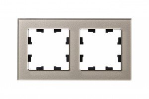 Фото Schneider Electric AtlasDesign Nature ATN320502 Рамка 2-постовая (стекло шампань)