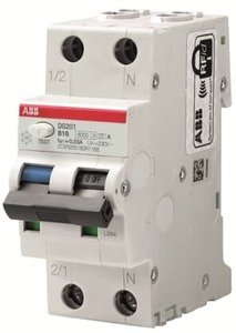 Фото ABB DS201 2CSR255080R1254 Автоматический выключатель дифференциального тока однополюсный+N 25А (тип AC, 6 кА)