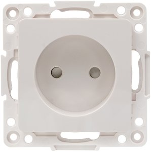 Фото Стокгольм Механизм Розетки 1-местной б/з 10 А белый с защ. штор. EKF PROxima