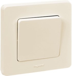 Фото Legrand Inspiria 673931 рамка декоративная универсальная, 1 пост, для горизонтальной или вертикальной установки, цвет "Слоновая кость"