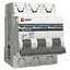 Фото EKF PROxima ВА 47-63 mcb4763-3-50C-pro Автоматический выключатель трехполюсный 50А (4.5 кА, C)