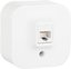 Фото Legrand Quteo 782224 Розетка компьютерная (RJ45, cat.5e, в сборе, открытая установка, белая)