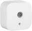 Фото Legrand Quteo 782215 Розетка телевизионная (TV, звезда, в сборе, открытая установка, белая)