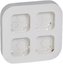 Фото Legrand Quteo 782294 Установочный блок до 4 постов (белый)