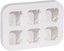 Фото Legrand Quteo 782296 Установочный блок до 6 постов (белый)