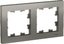 Фото Schneider Electric AtlasDesign ATN000902 Рамка 2-постовая (сталь)