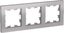 Фото Schneider Electric AtlasDesign ATN000303 Рамка 3-постовая (алюминий)
