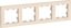 Фото Schneider Electric AtlasDesign ATN000204 Рамка 4-постовая (бежевая)