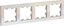 Фото Schneider Electric AtlasDesign ATN000404 Рамка 4-постовая (жемчуг)