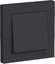 Фото Schneider Electric AtlasDesign ATN001012 Выключатель одноклавишный (10 А, в сборе, скрытая установка, карбон)