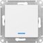 Фото Schneider Electric AtlasDesign ATN000113 Выключатель одноклавишный (10 А, под рамку, подсветка, скрытая установка, белый)