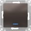 Фото Schneider Electric AtlasDesign ATN000613 Выключатель одноклавишный (10 А, под рамку, подсветка, скрытая установка, мокко)