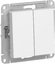 Фото Schneider Electric AtlasDesign ATN000151 Выключатель двухклавишный (10 А, под рамку, скрытая установка, белый)