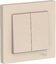 Фото Schneider Electric AtlasDesign ATN000252 Выключатель двухклавишный (10 А, в сборе, скрытая установка, бежевый)