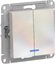 Фото Schneider Electric AtlasDesign ATN000453 Выключатель двухклавишный (10 А, под рамку, подсветка, скрытая установка, жемчуг)
