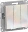 Фото Schneider Electric AtlasDesign ATN000431 Выключатель трехклавишный (10 А, под рамку, скрытая установка, жемчуг)