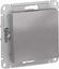 Фото Schneider Electric AtlasDesign ATN000315 Выключатель однокнопочный (10 А, под рамку, скрытая установка, алюминий)