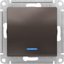 Фото Schneider Electric AtlasDesign ATN000663 Переключатель одноклавишный (10 А, под рамку, подсветка, скрытая установка, мокко)