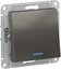 Фото Schneider Electric AtlasDesign ATN000963 Переключатель одноклавишный (10 А, под рамку, подсветка, скрытая установка, сталь)