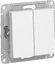 Фото Schneider Electric AtlasDesign ATN000165 Переключатель двухклавишный (10 А, под рамку, скрытая установка, белый)