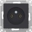 Фото Schneider Electric AtlasDesign ATN001041 Розетка без заземляющего контакта (16 А, под рамку, скрытая установка, карбон)