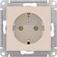 Фото Schneider Electric AtlasDesign ATN000243 Розетка с заземляющим контактом (16 А, под рамку, скрытая установка, бежевая)