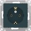 Фото Schneider Electric AtlasDesign ATN000843 Розетка с заземляющим контактом (16 А, под рамку, скрытая установка, изумруд)
